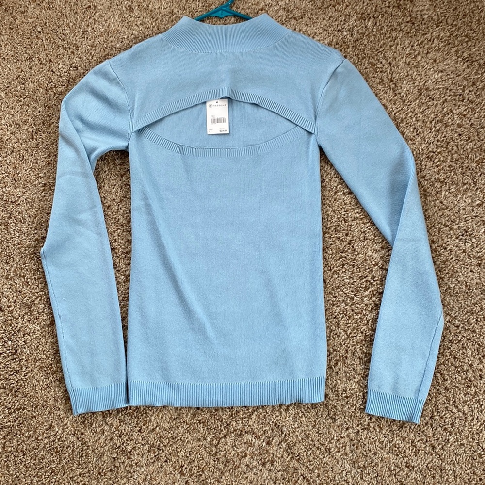 Light blue buttery soft sweater